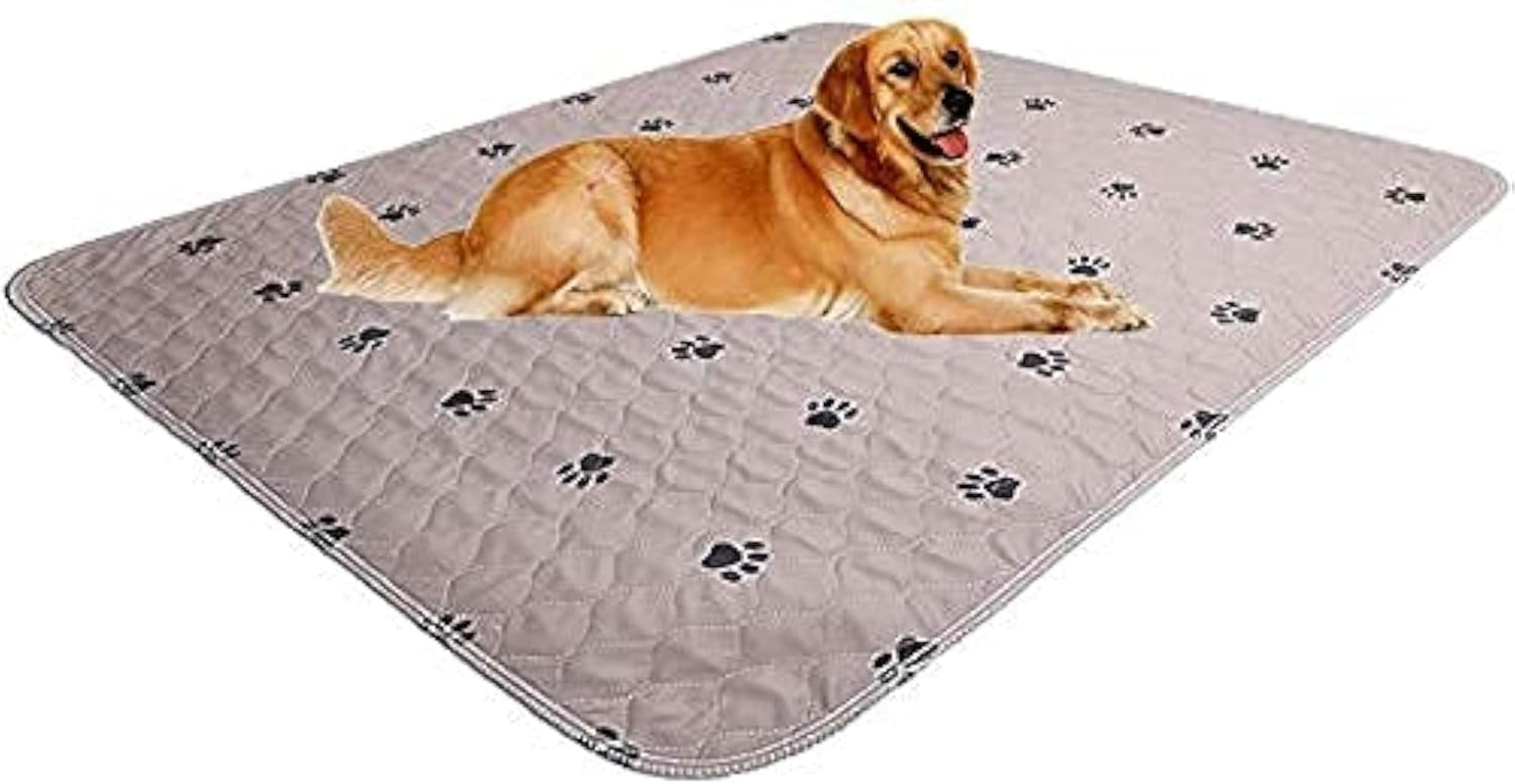 Washable Dog Pee Pads with Puppy Grooming Gloves,Puppy Pads,Reusable Pet Training Pads,Large ,Waterproof Pet Pads for Dog Bed Mat,Super Absorbing Whelping Pads,41X41 Inch (Pack of 2)