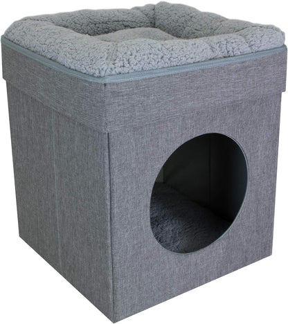 Indoor Cat Cube Furniture, White Cube