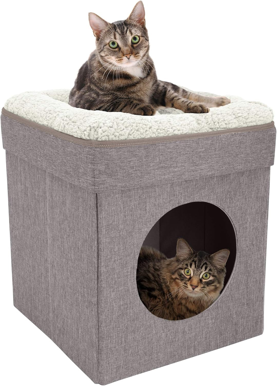 Indoor Cat Cube Furniture, White Cube