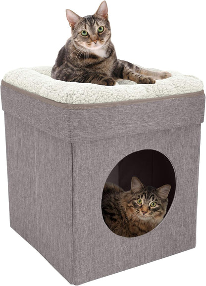 Indoor Cat Cube Furniture, White Cube